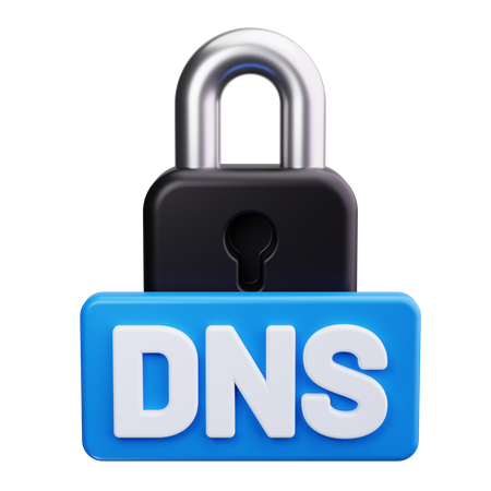 DNS 보안  3D Icon