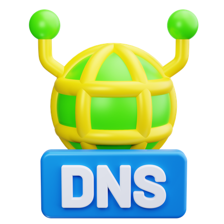 DNS 서버  3D Icon