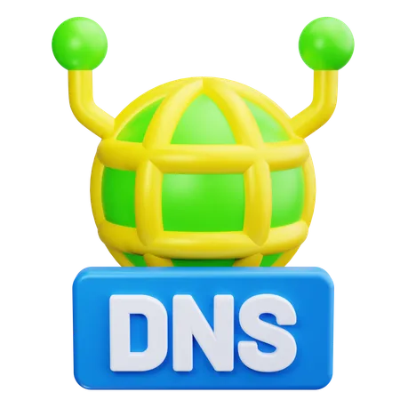 DNS 서버  3D Icon