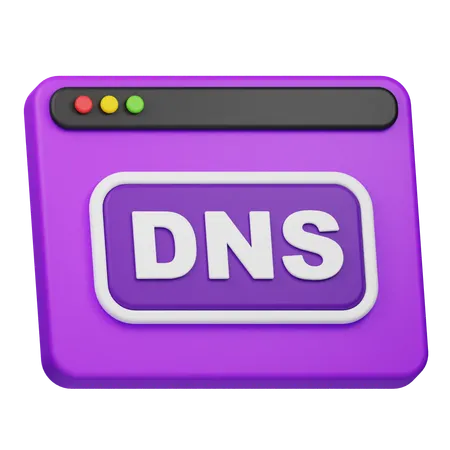 Site web DNS  3D Icon