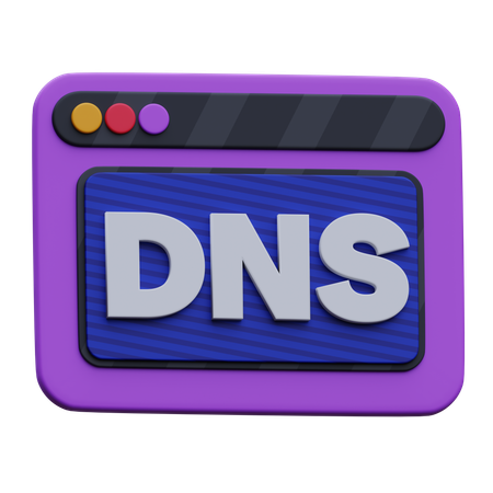 DNS da web  3D Icon