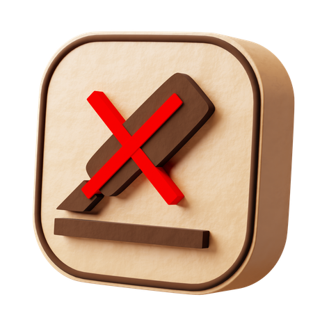 Do not cutter  3D Icon