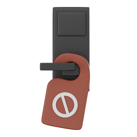 Do Not Disturb Sign  3D Icon