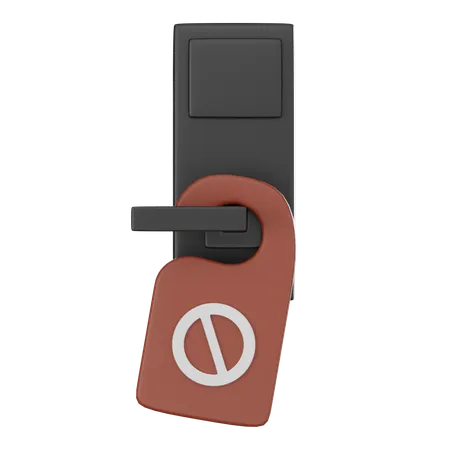 Do Not Disturb Sign  3D Icon