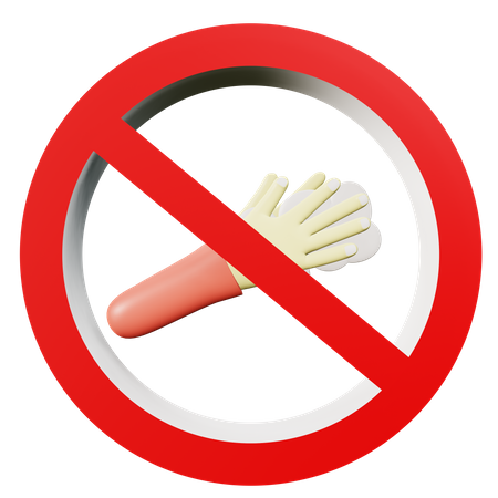 Do Not Hand Washing  3D Icon