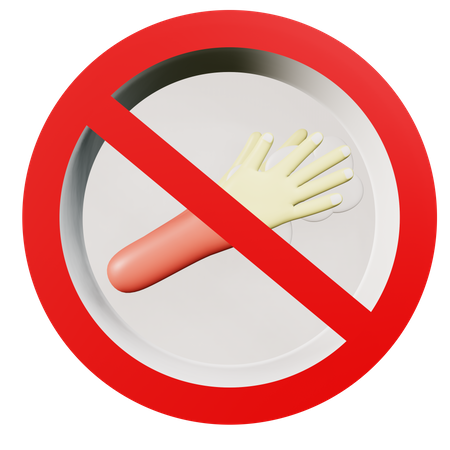 Do Not Hand Washing  3D Icon