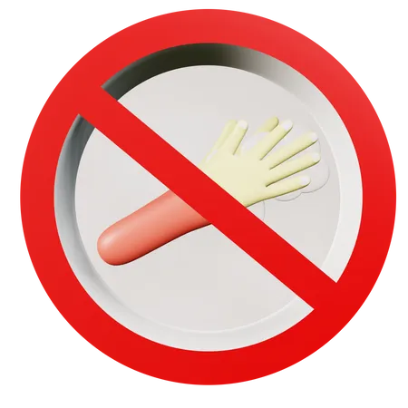 Do Not Hand Washing  3D Icon