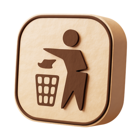 Do not litter  3D Icon