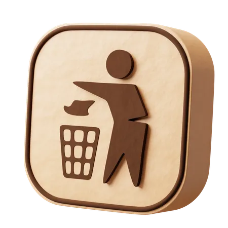 Do not litter  3D Icon