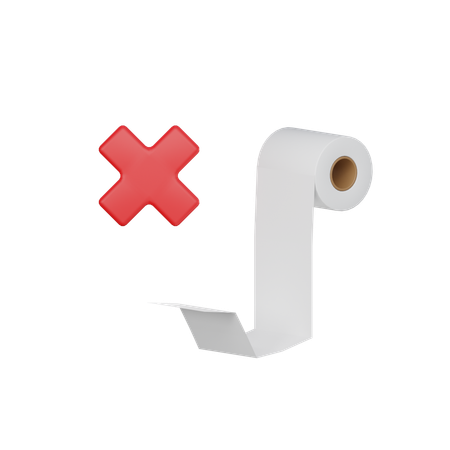 Do Not Over Pull Paper  3D Icon
