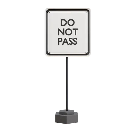 Do Not Pass  3D Icon