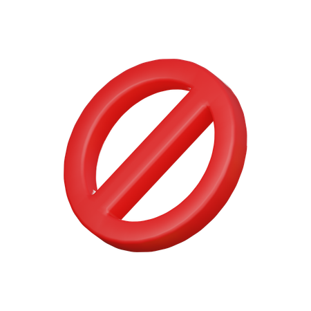Do not sign  3D Icon