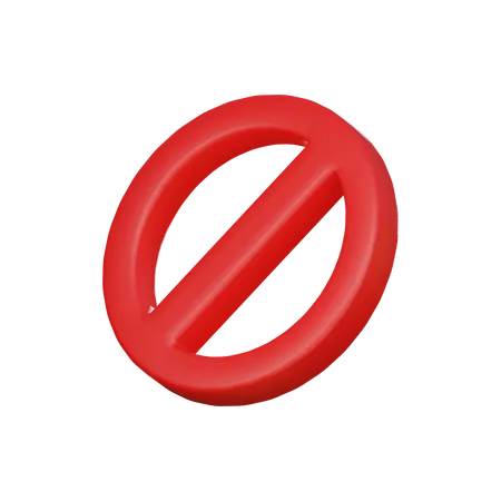 Do not sign  3D Icon