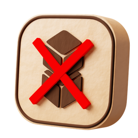 Do not stuck  3D Icon