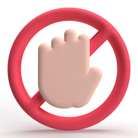 Do Not Touch  3D Icon