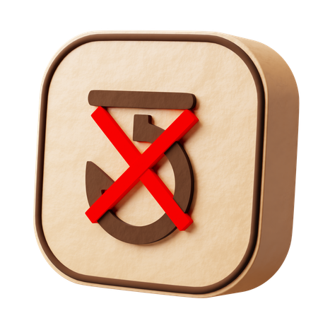 Do not use hooks  3D Icon