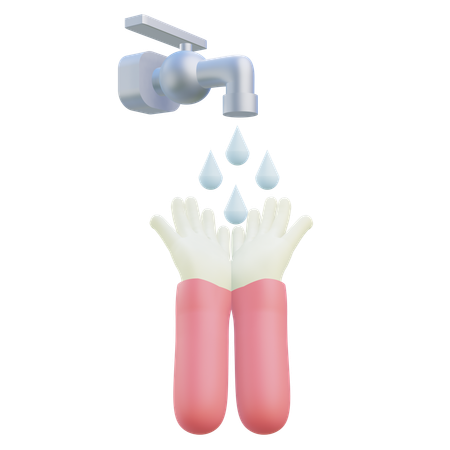 Doação de água  3D Icon
