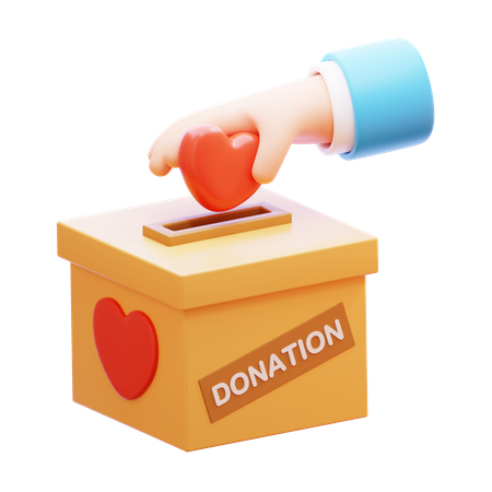 Doação de amor  3D Icon
