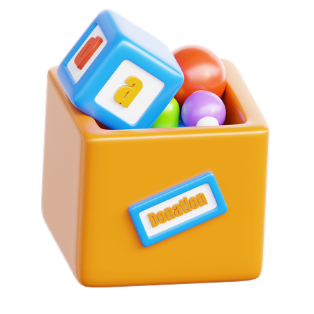 Doação de brinquedos  3D Icon