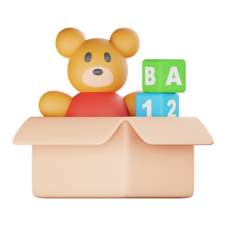 Doação de brinquedos  3D Icon