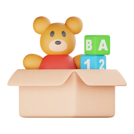 Doação de brinquedos  3D Icon