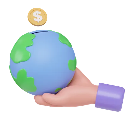 Doação de dinheiro  3D Icon
