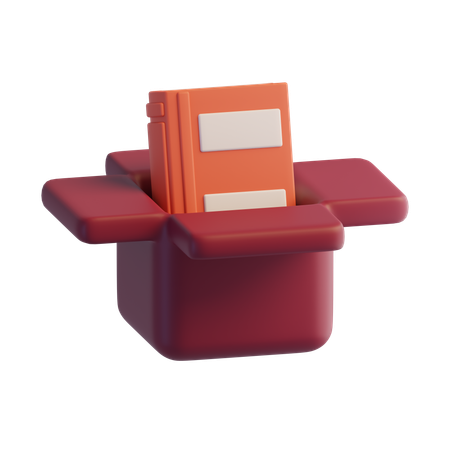 Doação de livros  3D Icon