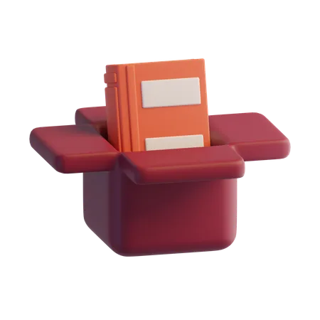 Doação de livros  3D Icon