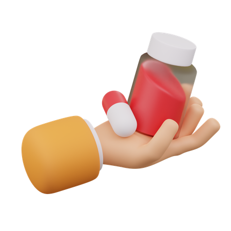 Doação de medicamentos  3D Icon