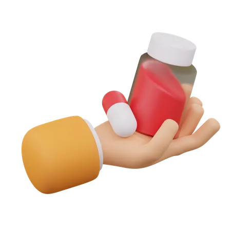 Doação de medicamentos  3D Icon