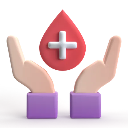 Doação de sangue  3D Icon