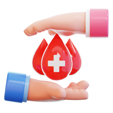 Doação de sangue  3D Icon