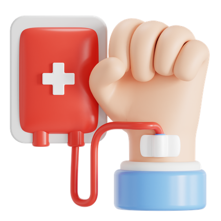 Doador de sangue  3D Icon