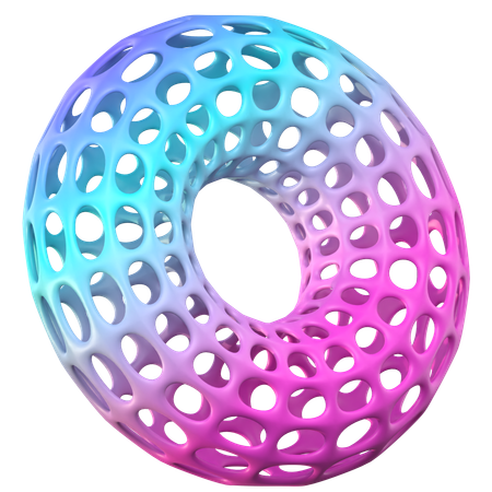 Donat formas abstratas  3D Icon