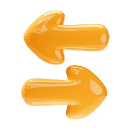 Doble botón de flecha  3D Icon