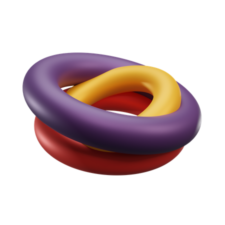 Doble circulo  3D Icon