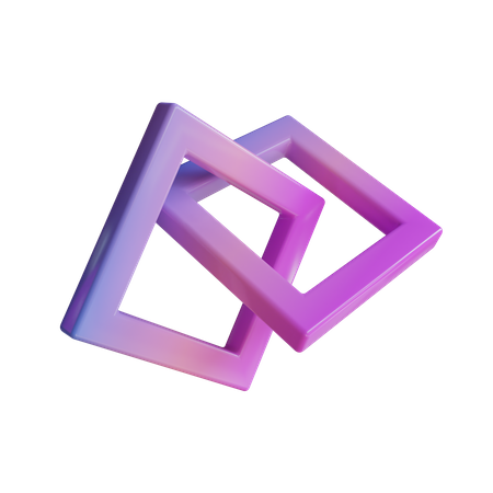 Doble cuadrilátero  3D Icon