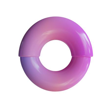 Doble rosquilla  3D Icon