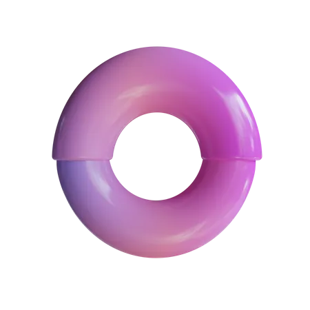 Doble rosquilla  3D Icon