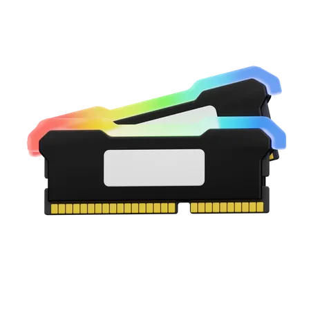 Doble ram rgb  3D Icon