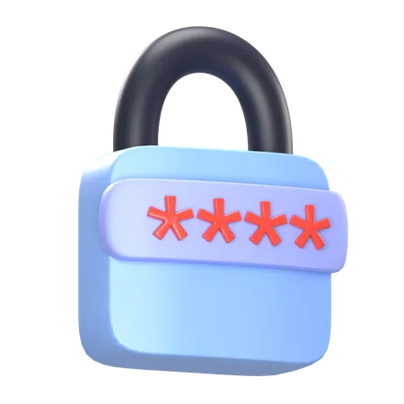 Ilustracion De Seguridad Cibernetica 3D Icon