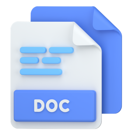 DOC  3D Icon