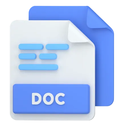 Document File Format 3D Icon