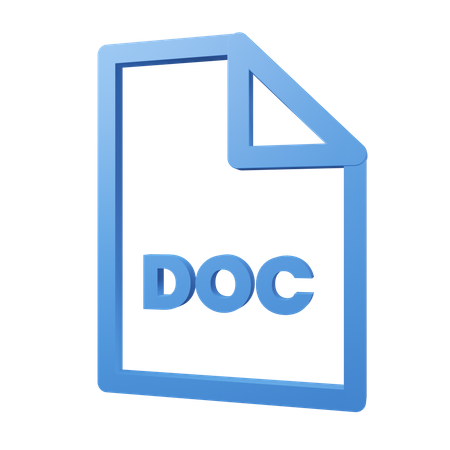 Doc-Datei  3D Icon