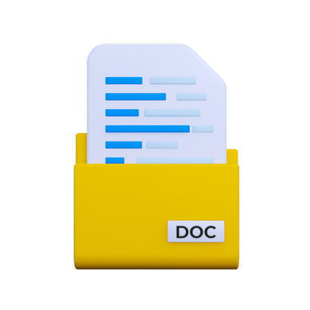 Doc-Datei  3D Icon