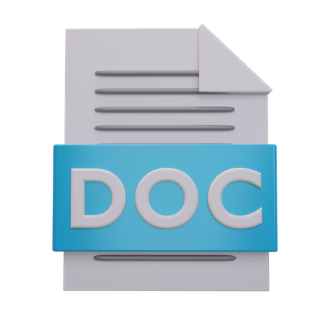 Doc-Datei  3D Icon