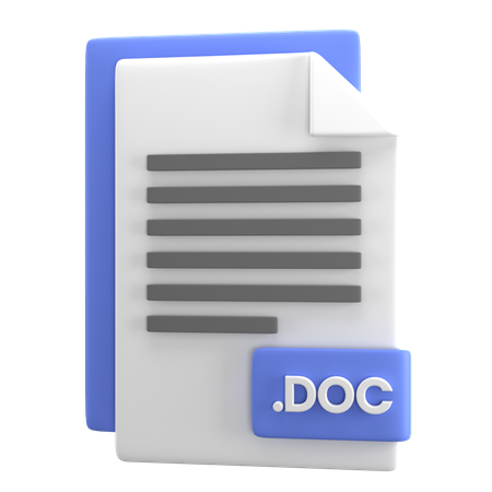 Doc-Datei  3D Icon