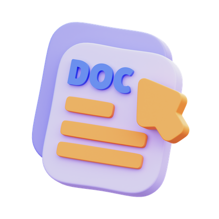 Documento doc  3D Icon