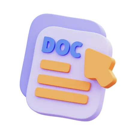 Documento doc  3D Icon