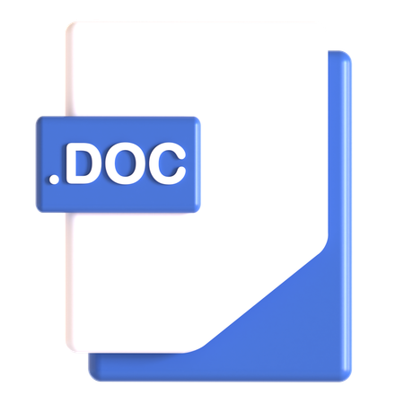 Extensão de documento  3D Icon